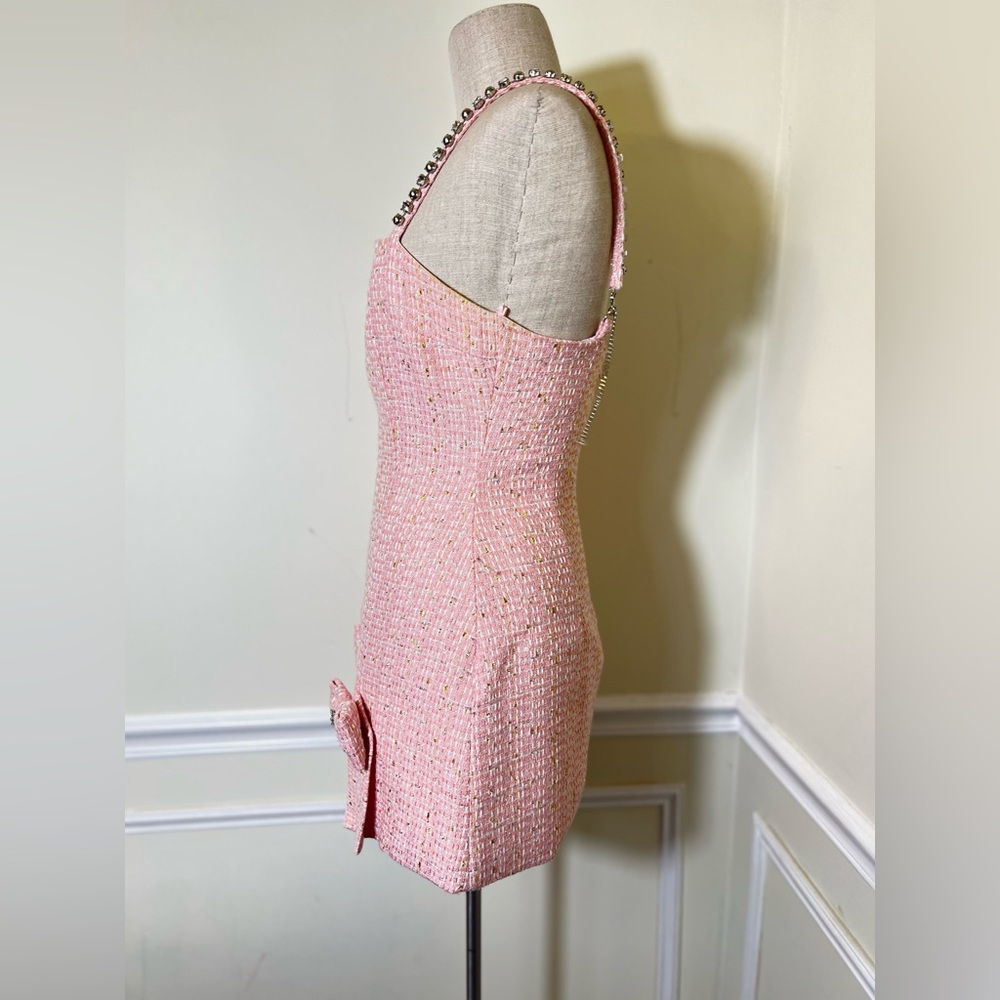 AKIRA Embellished Bow Pink Dress - Picture 7 of 12